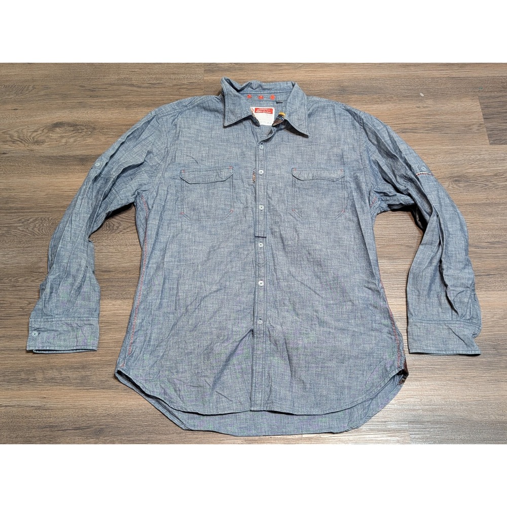 Robert Graham The Freshly Laundered Shirt 3XL Multi Color Button Down Chambray